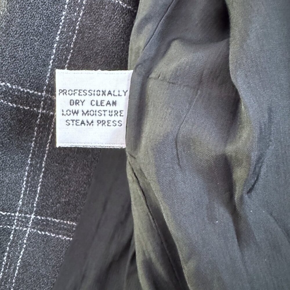 NWT Christian Dior Vintage 80s Plaid Blazer High Waist Pleated Pants Suit USA 4 - Picture 15 of 15